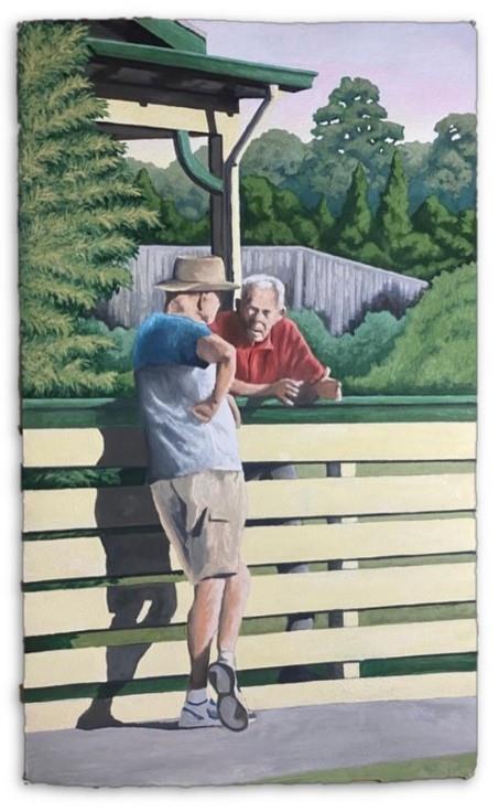 A Daily Ritual, Gouache on Paper by James Mulcahy