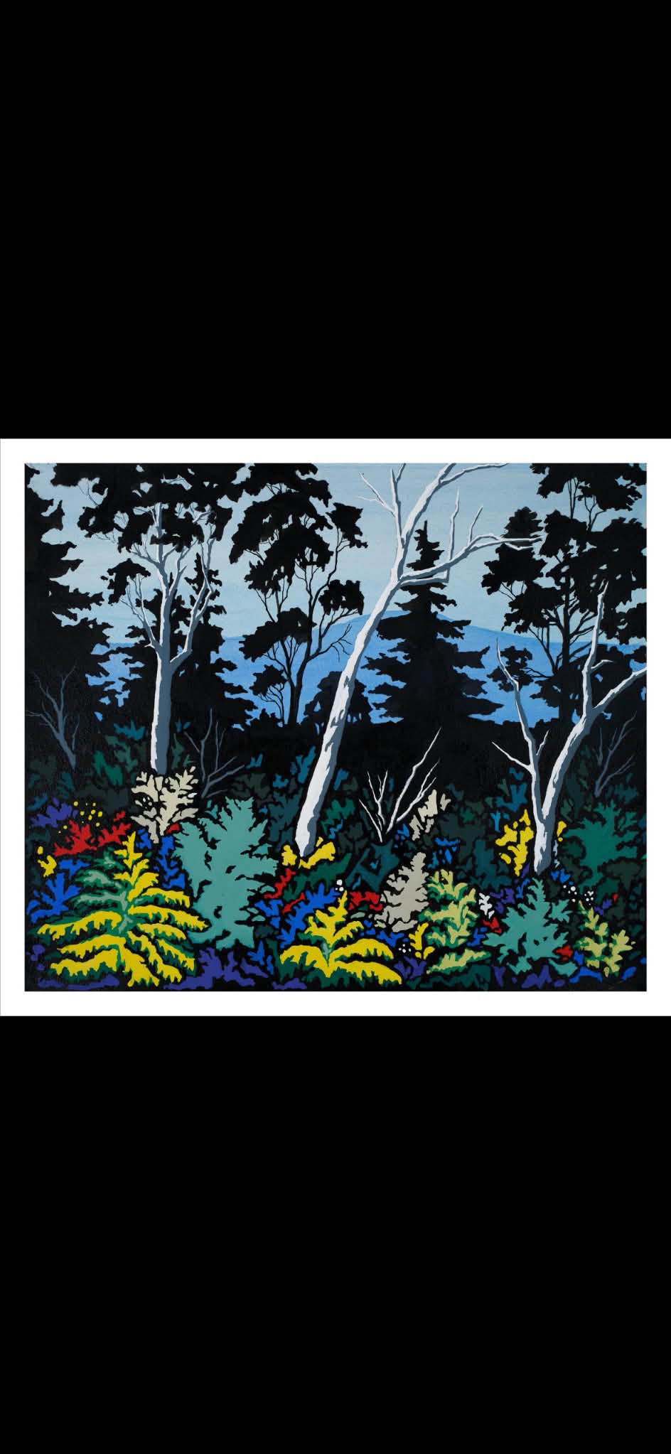 Beech Forest 2, Gouache on Paper by James Mulcahy