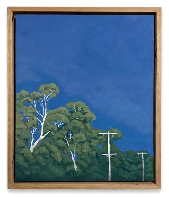 Jan Juc Morning Light, Gouache on Masonite Board by James Mulcahy