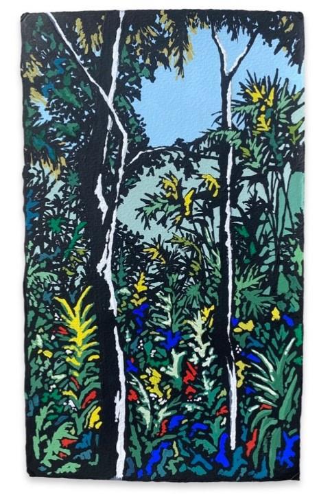 Minimbah, Gouache on Paper by James Mulcahy