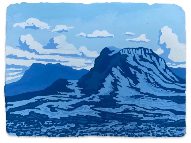 Wahlmoorum, Gouache on Paper by James Mulcahy