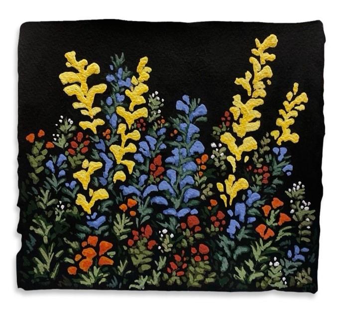 Wildflowers, Gouache on Paper by James Mulcahy
